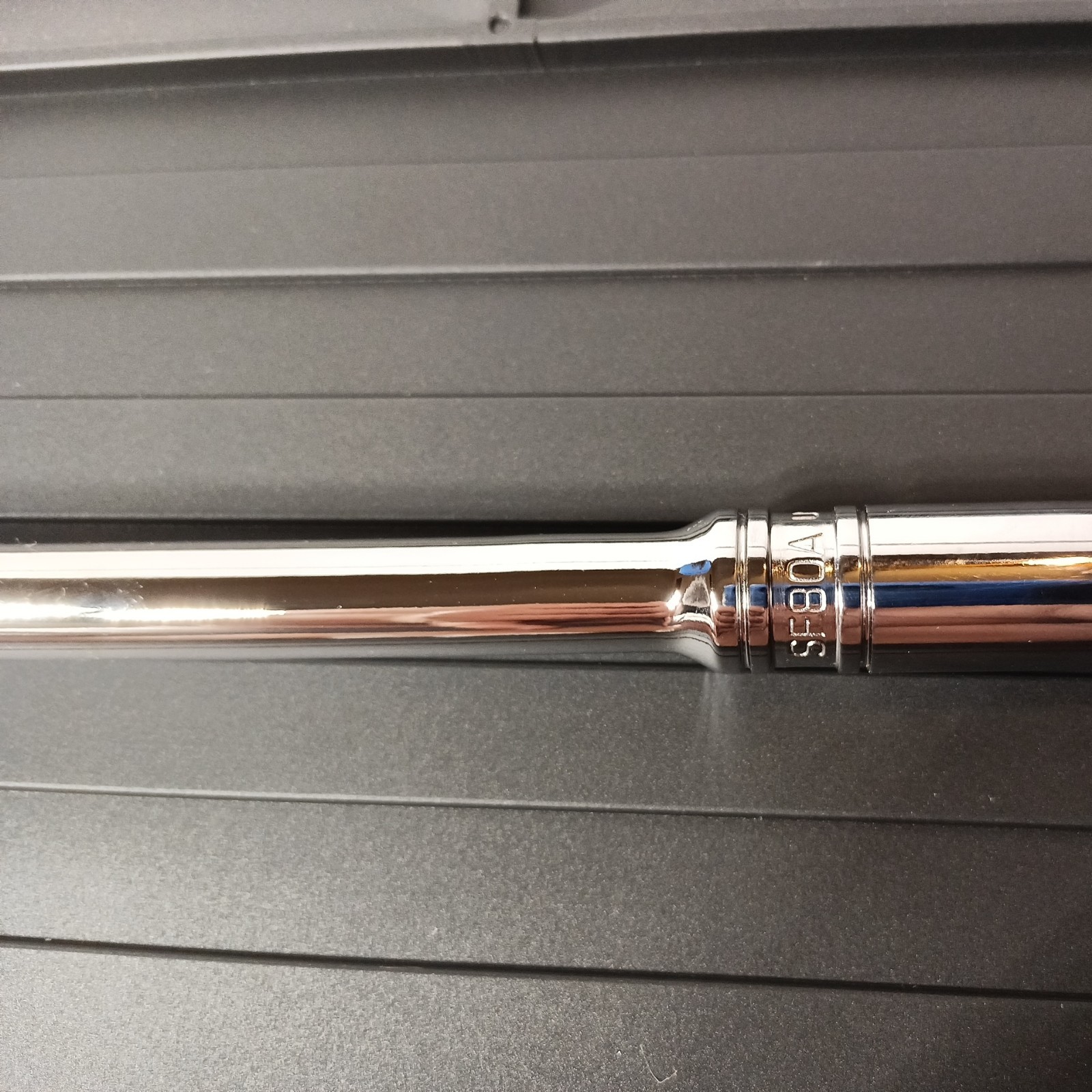 Brand new SNAP-ON SF80A 1/2″ DR. Chrome Long Handle Flex Head Ratchet USA