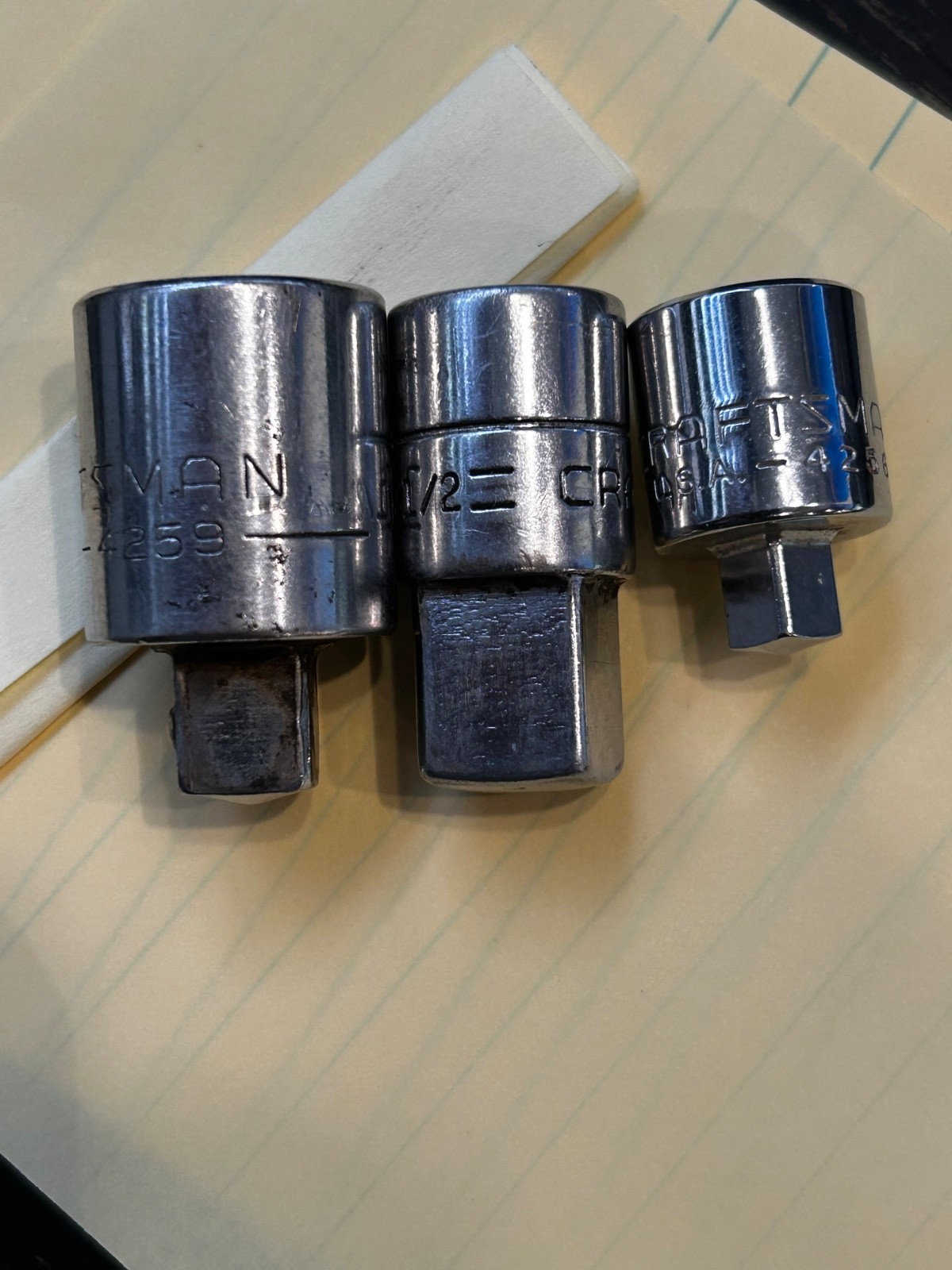 CRAFTSMAN 43797 Thumb Wheel 1/2″ Ratchet, 14 Deepwell Sockets & 3 Adapters-$22