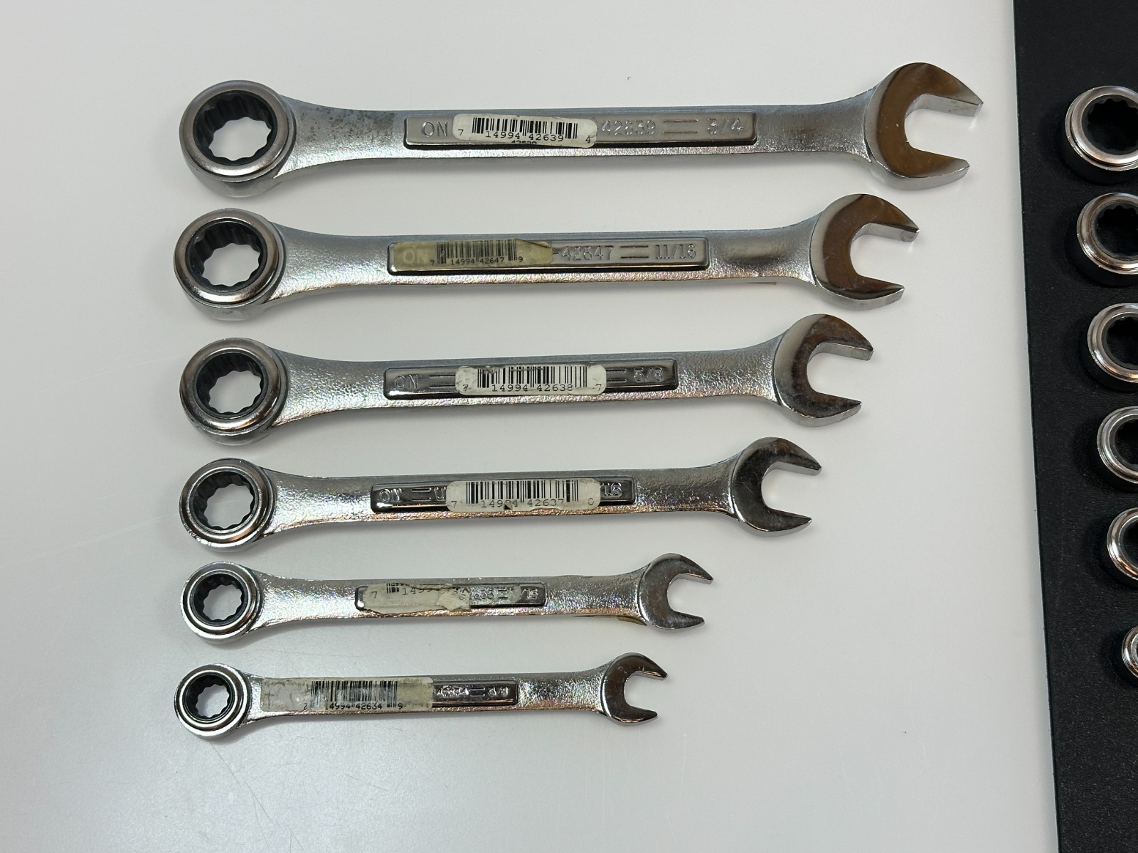🇺🇸 Craftsman USA 12pc RATCHETING SAE 3/8-3/4 & Metric 8-15mm Wrench Set (NOS)