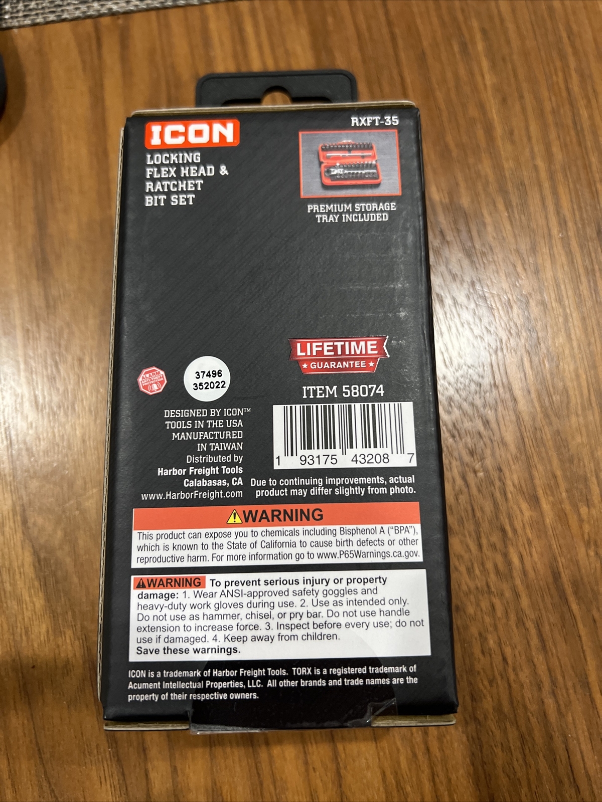 ICON Locking Flex Head Ratchet and Bit Set 35 Piece