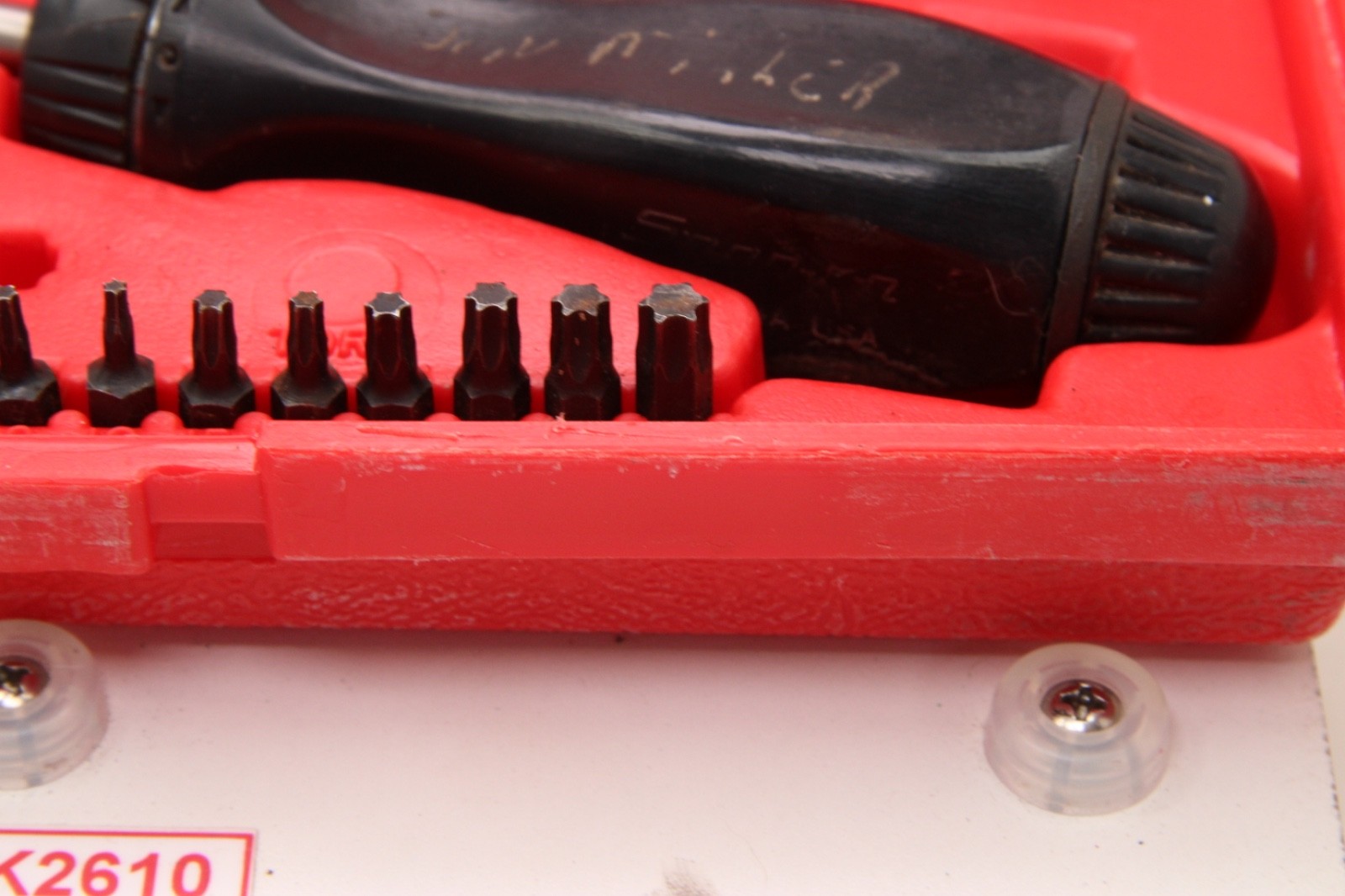 Snap On SSDMR220 22 Piece Ratcheting Screwdriver Set w/Red Case USA