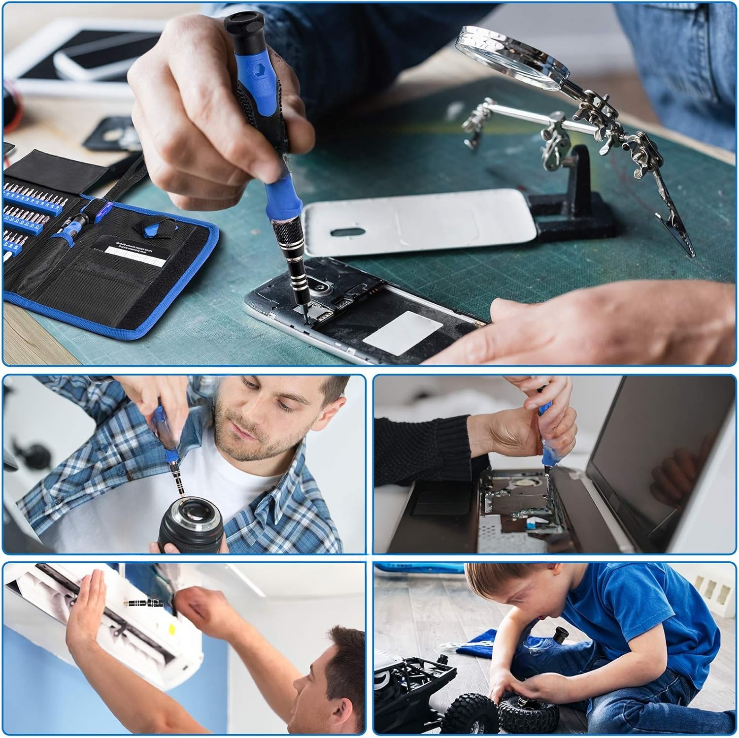 Electronic Precision Screwdriver Set 142 pcs (120 Bits Included) Repair Tool Kit