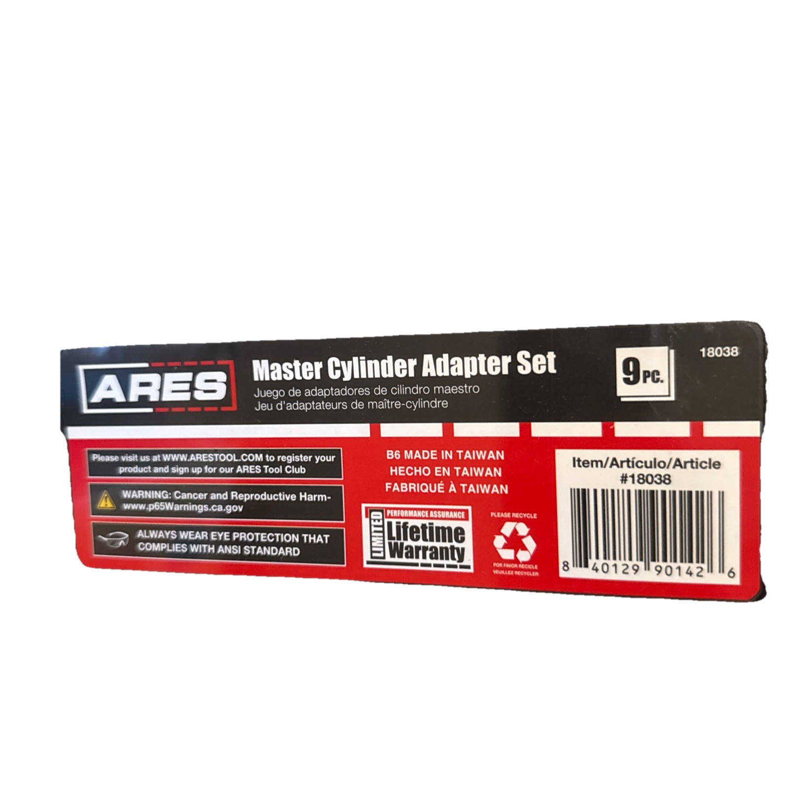 ARES 18038 9 Piece Master Cylinder Adapter Set – Included Adapters Brake Bleedin