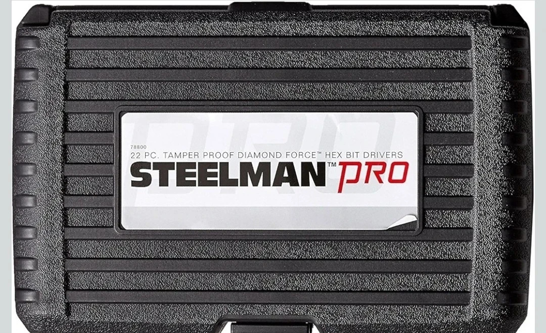 Steelman Pro 78800 22 PC Tamper Proof Diamond Force Hex Bit Drivers