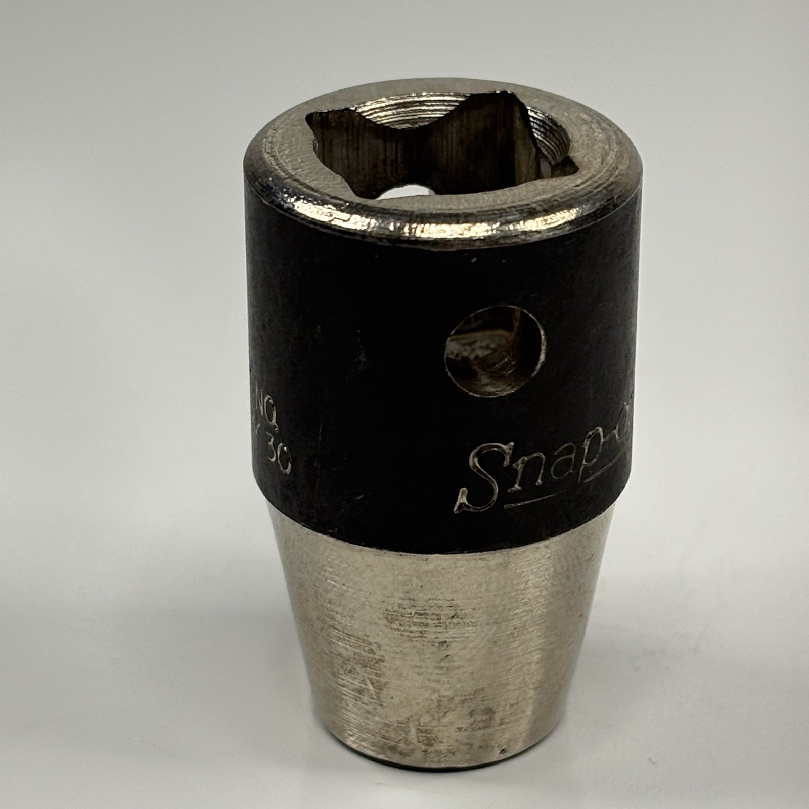 Snap On IMM100 1/2 Dr 6Pt Metric 10mm Flank Dr Shallow Impact Socket USA VTG VGC