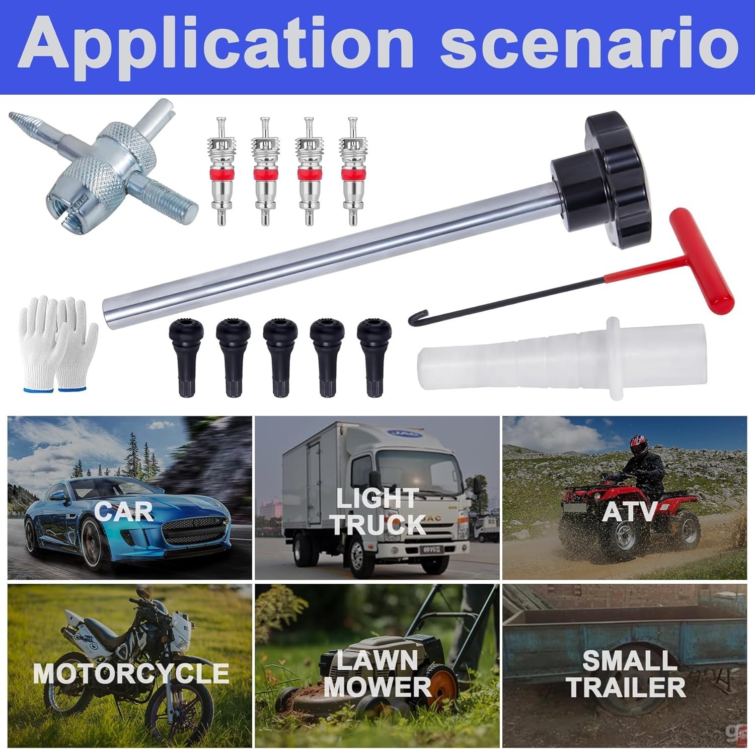 Quick Change Tire Valve Tool Kit,Tire Valve Stem Core Quickly Replacement Too…