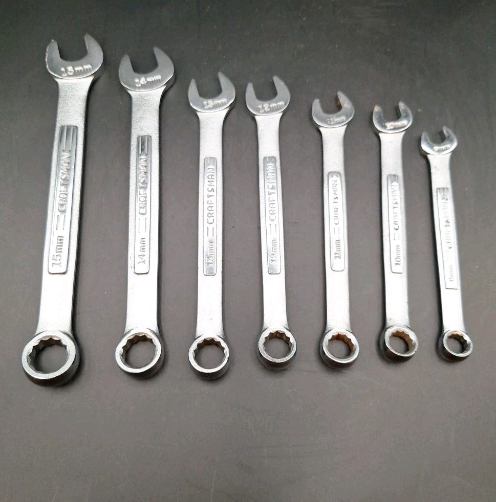Craftsman Wrenches – Set Of 7 – 9mm, 10mm, 11mm, 12mm, 13mm, 14mm and 15mm