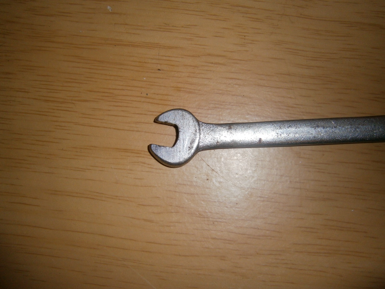 Vintage silver tone spanner. 8 & 9 mm ends West Germany (E6b)