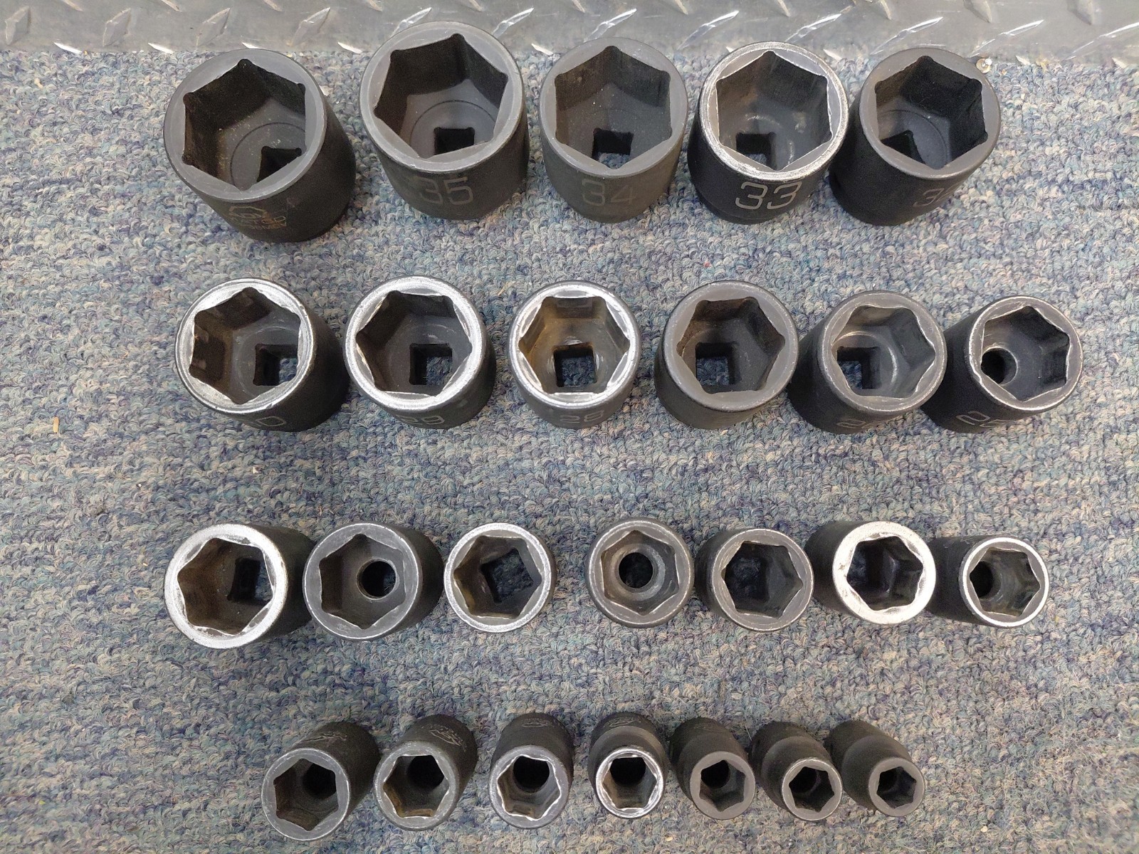 Matco Tools – lot of (25) 1/2” Drive Sockets CP M6AV Series – FREE SHIPPING