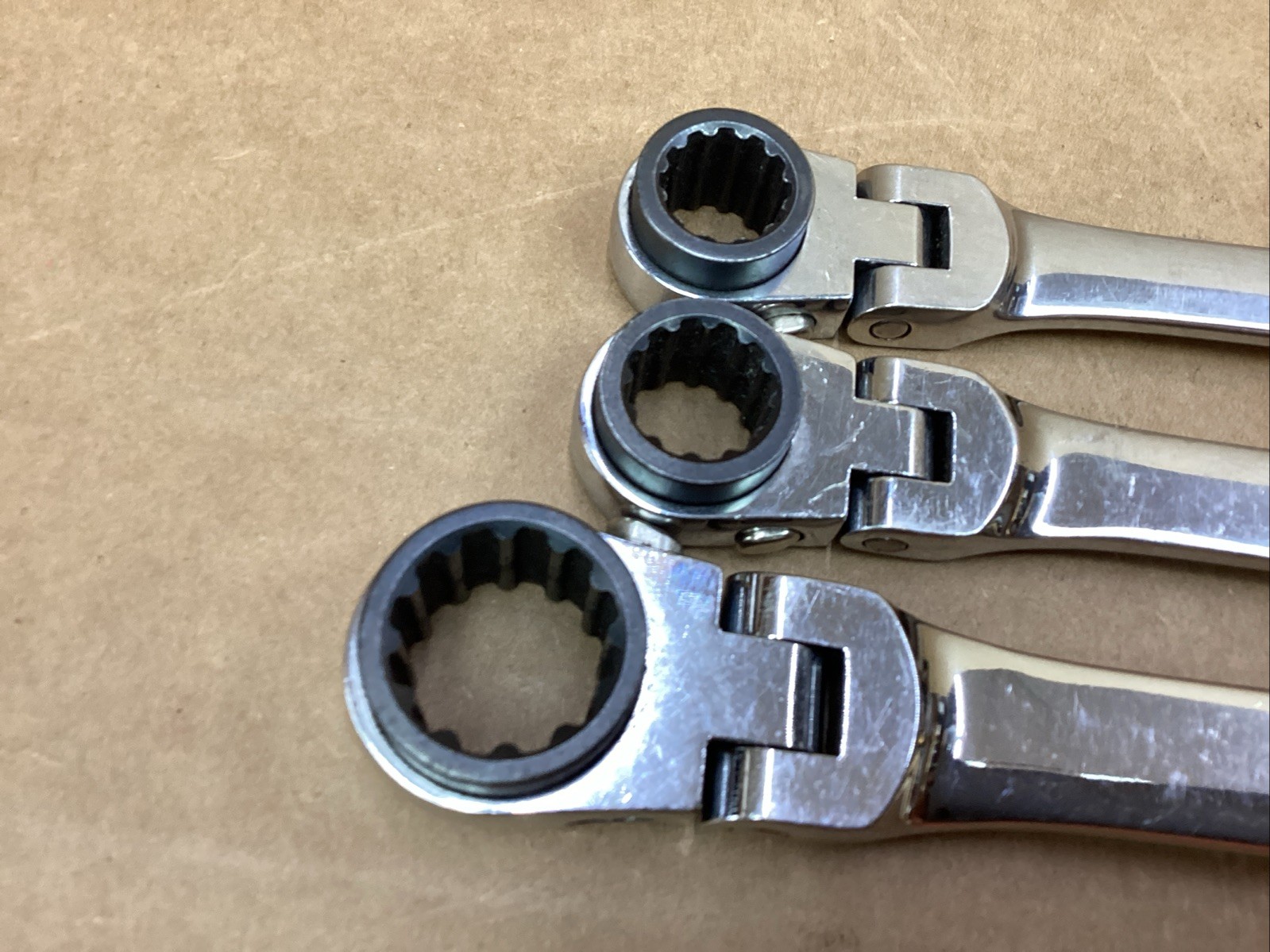 MATCO 3 Piece Long Double Flex Ratcheting Wrench Set Metric RRFXLM