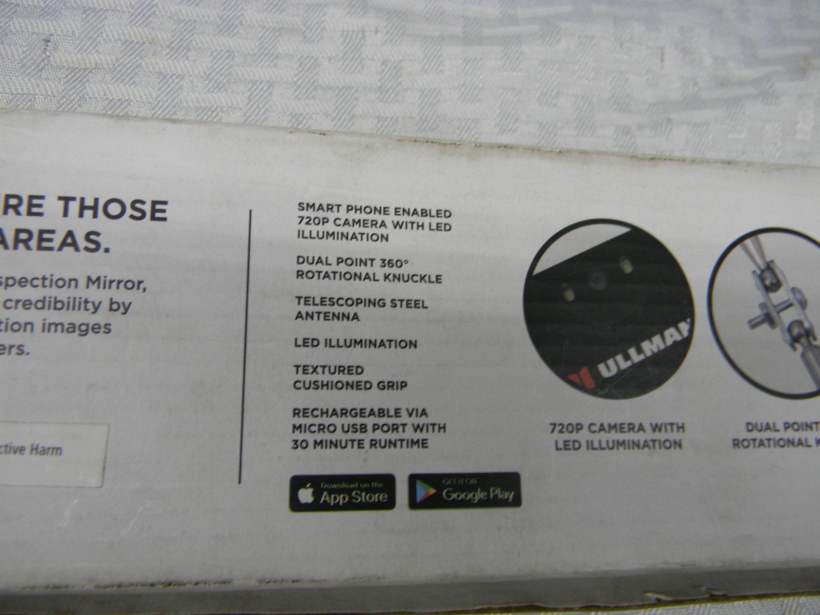 ULLMAN TELESCOPING DIGITAL LED LIGHT INSPECTION MIRROR #E-DM-1
