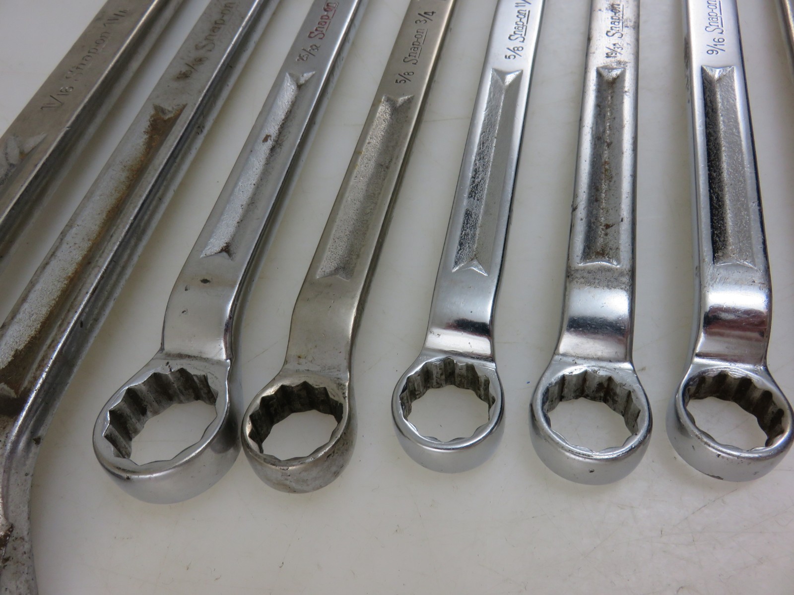 Snap-On XV Series Offset Box End Wrench 10pc Set 3/8″-1 1/4″ *NOT ALL SIZES*