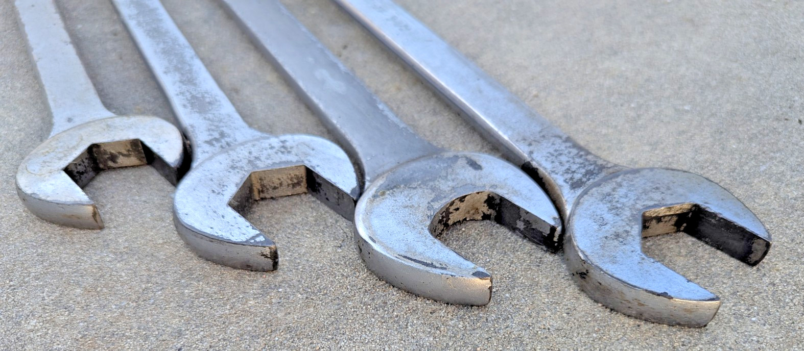 New Britain Combination Wrench SAE 1-5/18″ / 1-7/16″ / 1-3/8″ / 1-1/2″ Lot of 4