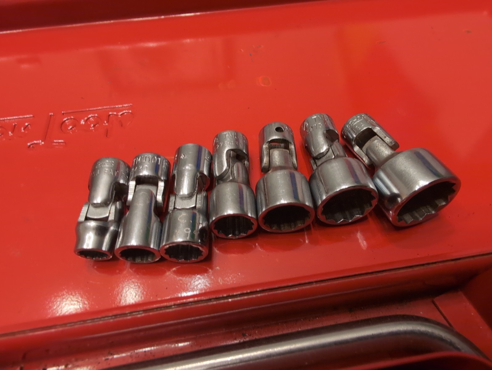 Vintage Underlined Snap On 68pc SAE 1/4 Drive General Service Set Socket Ratchet