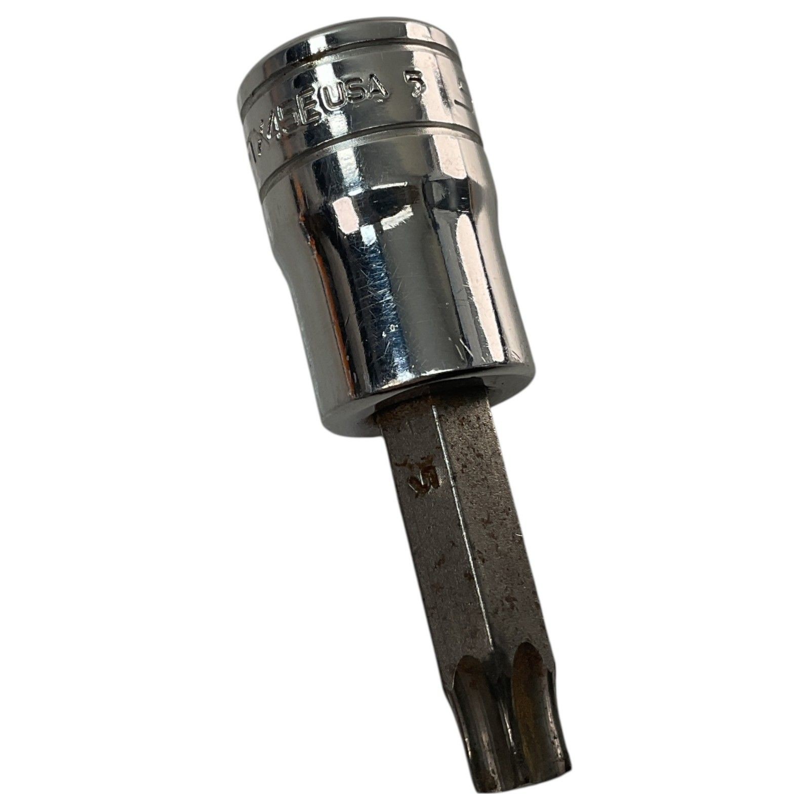 Snap-On Torx Bit Socket FTX45E 3/8″ Drive T45 Chrome USA As Pictured Pro Tool