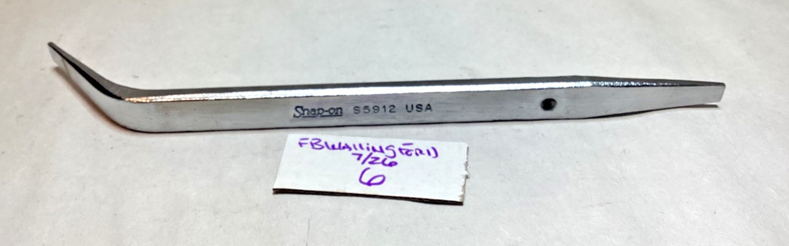 Vintage Snap-On #S5912 brake adjustment automotive repair tool mechanic