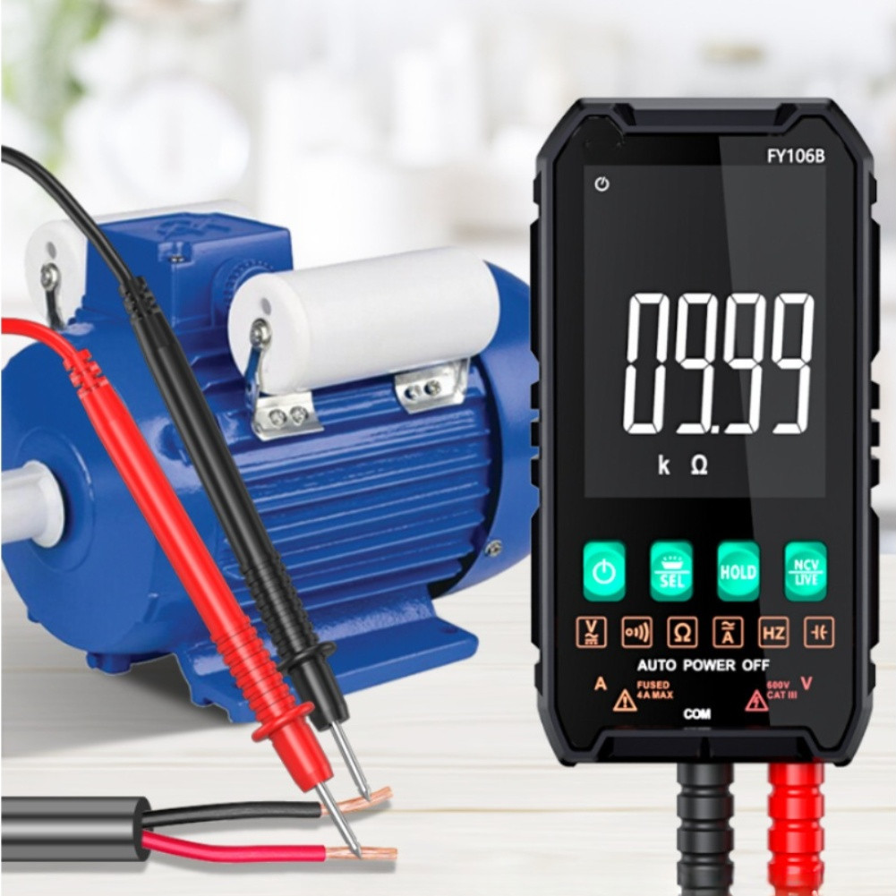 106B Ultra Thin Digital Multimeter with Large LCD Screen for Indoor Outdoor Use