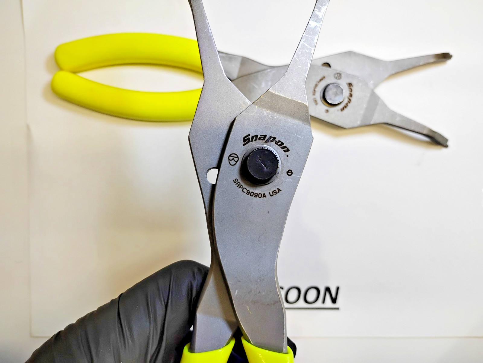 Snap-On Tools USA NEW 2pc Custom Snap Ring Plier Set SRPC9045AHV SRPC9090AHV