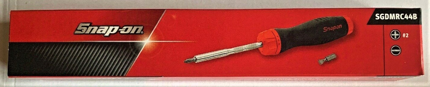 *NEW* Snap-on RED Ratcheting Screwdriver SGDMRC44B *RED SOFT HANDLE* NIB!