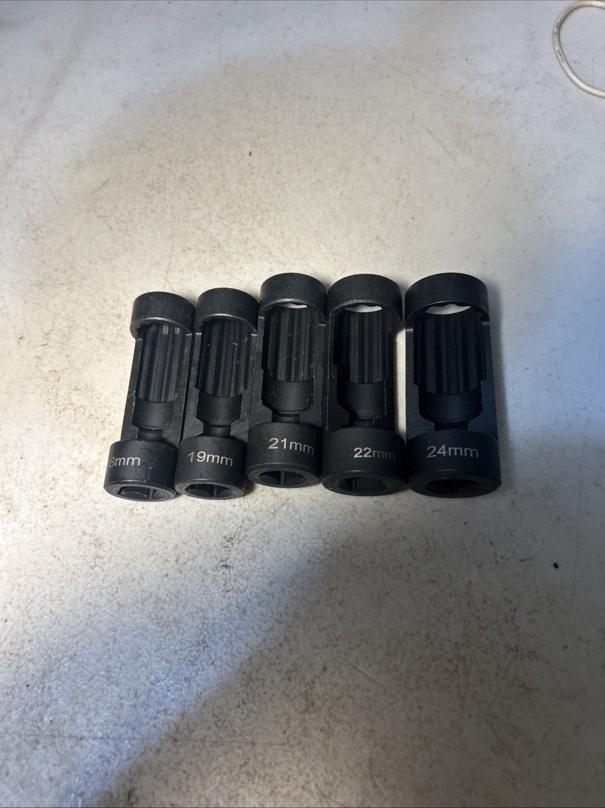 5pcs Strut Nut Socket 18mm 19mm 21mm 22mm 24mm 1/2”Drive Suspension Shock Tool