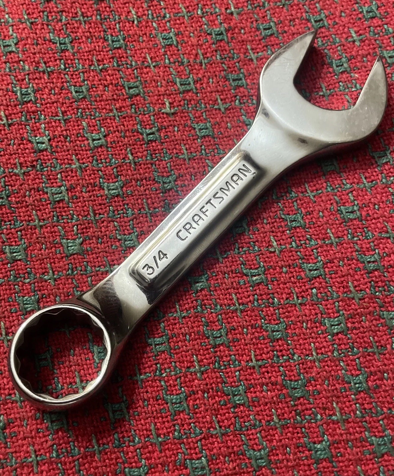 Vintage Craftsman 3/4″ Stubby Combination Wrench 44109 Excellent USA 🇺🇸