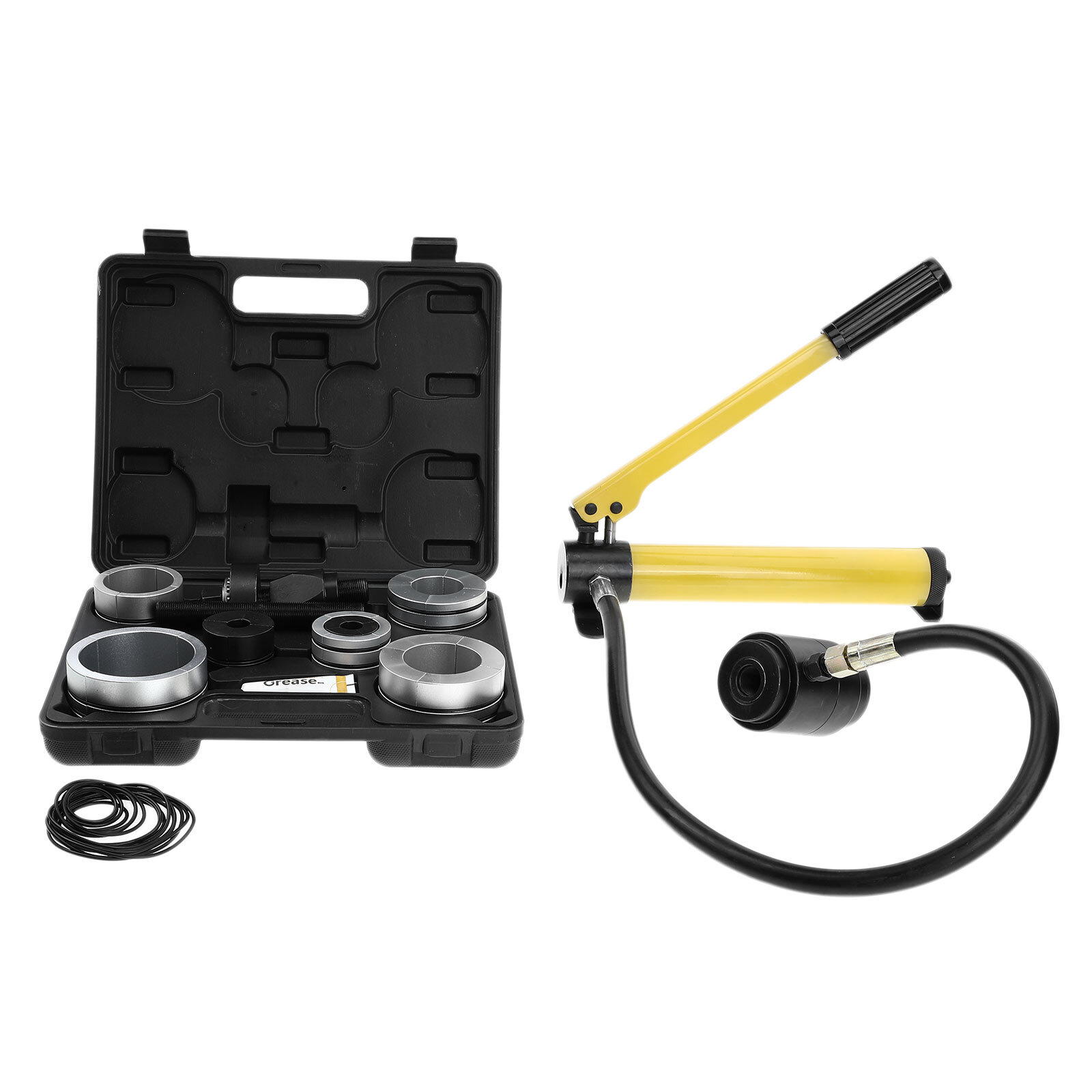 1x Hydraulic Exhaust Pipe Stretcher Expander Kit w/ Collets 1-5/8 in to 4-1/4in