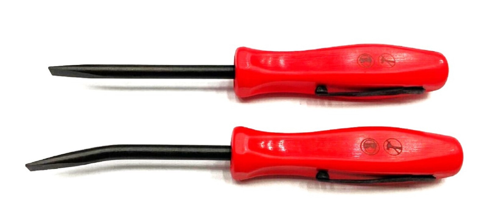*NEW* Snap-On POCKET PRY BAR SET *RED HARD HANDLES* PBMB5R & PBMS5R – 5″ LONG