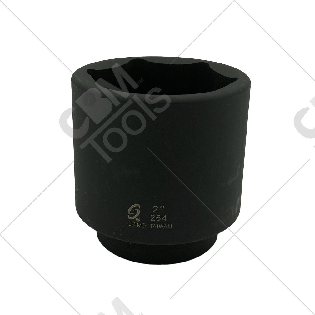Sunex 264 1/2 Inch Drive 6 Point 2 Inch Standard Impact Socket New Condition