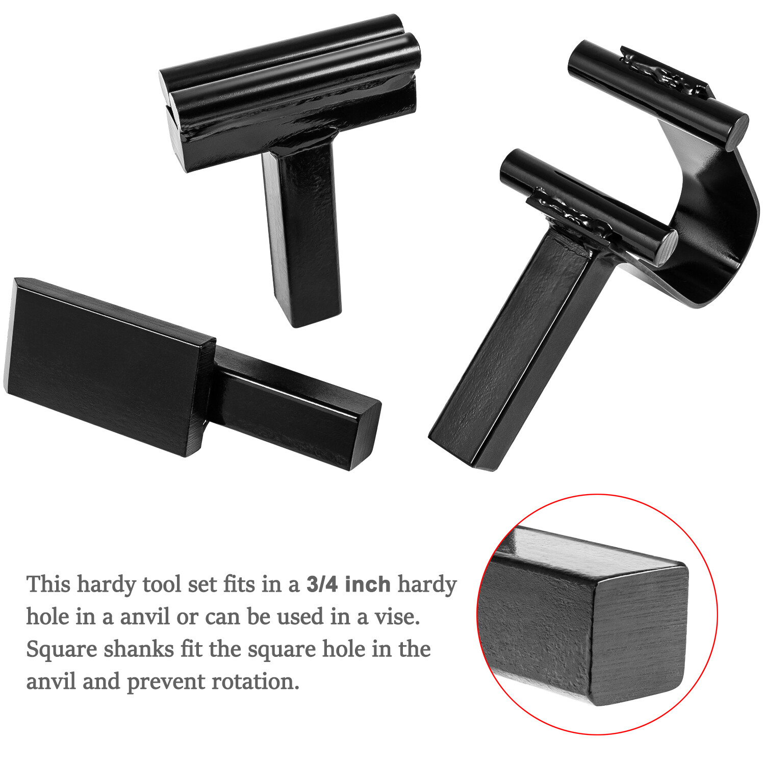 Blacksmith Anvil Forge Hardy Tool 3/4″Hot Cut Creasing Stake Spring Fuller Tools