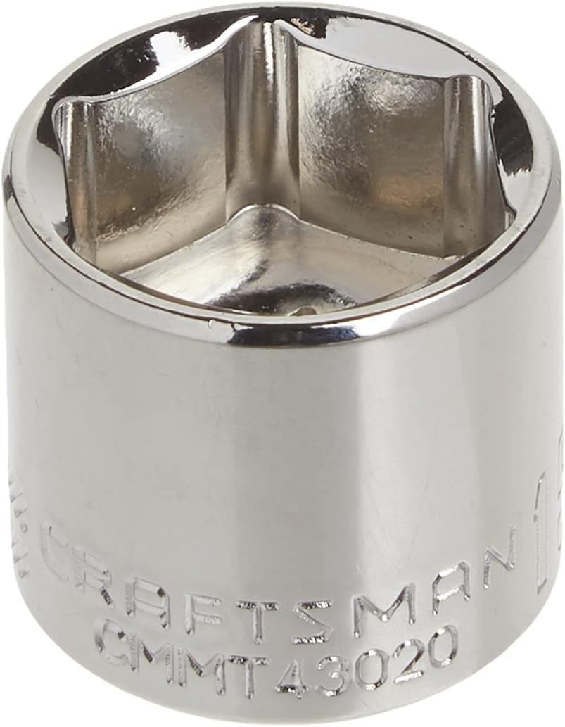 Shallow Socket SAE 3/8-Inch Drive 15/16-Inch 6-Point Metal Polished NEW