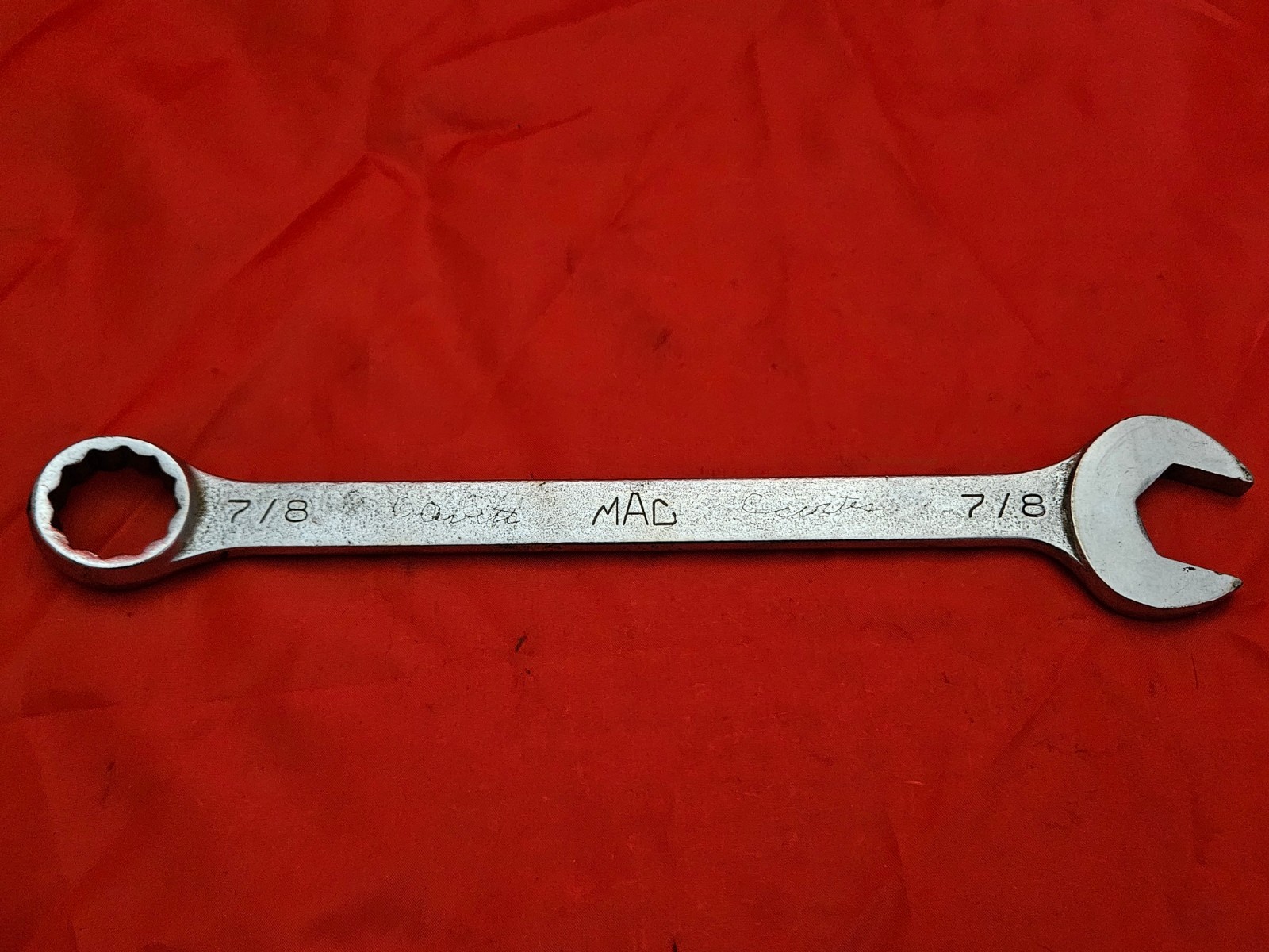 MAC CW28 7/8″ 12 Point Combination Wrench Open Box End USA SAE S16