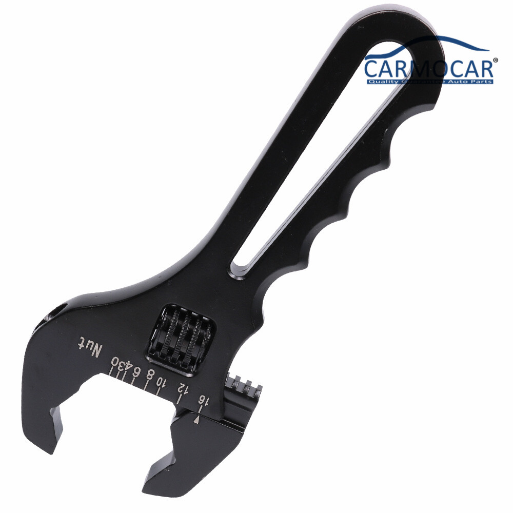 Adjustable Wrench Black Aluminum Tool Spanner 3AN-16AN for Hose End Fitting