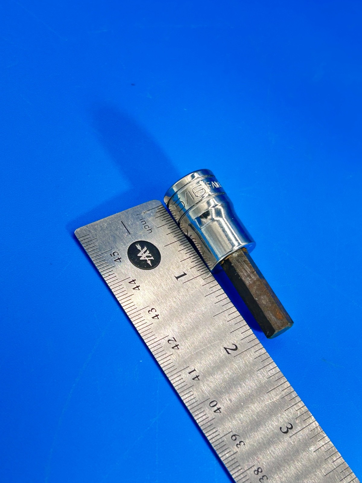 Snap-on Hex Bit Socket 3/8” Drive 5/16” SAE FA10E USA N-3-15