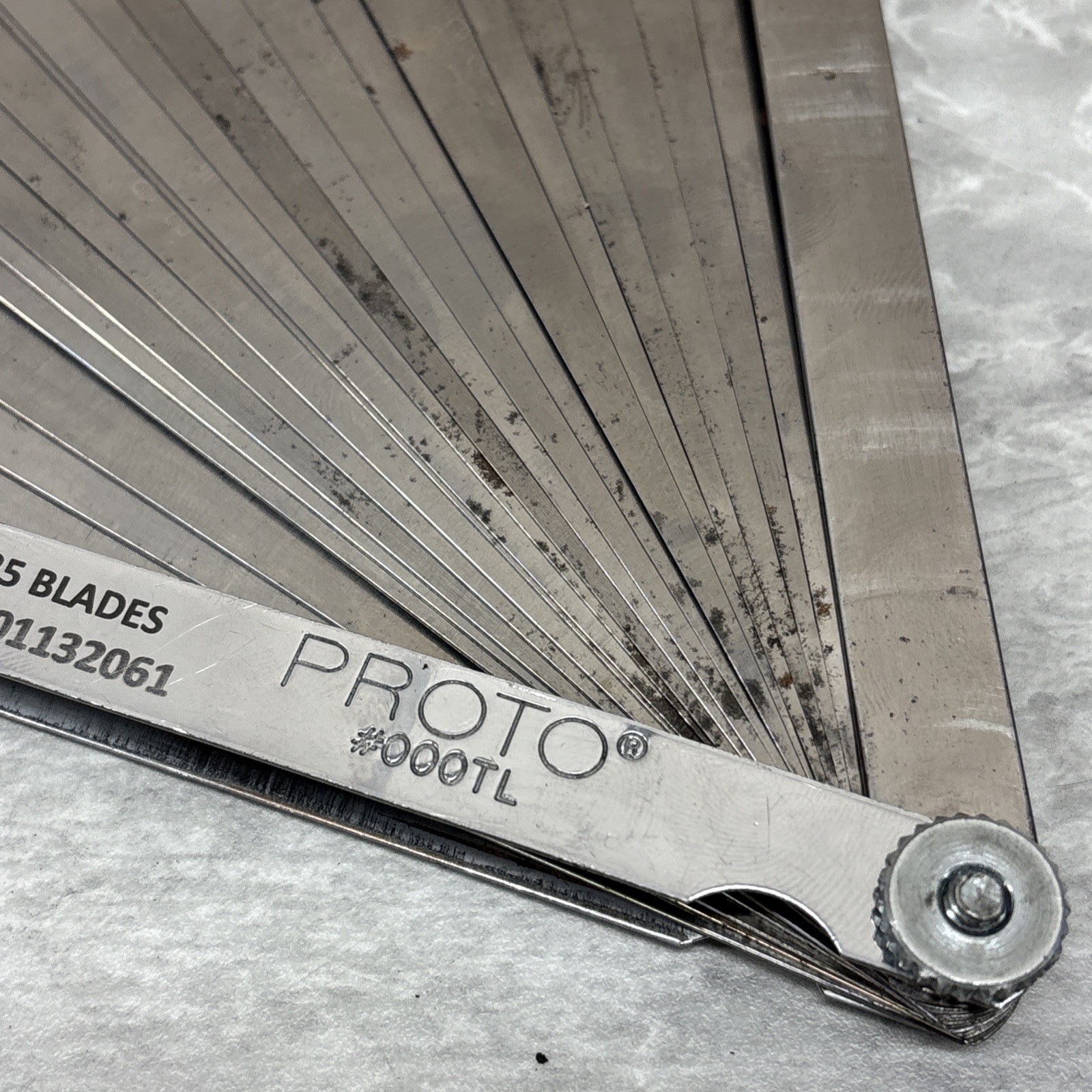 Proto #000TL 1/2″ x 12″ Blade Long Feeler Gauge Set with Steel Blade Holder