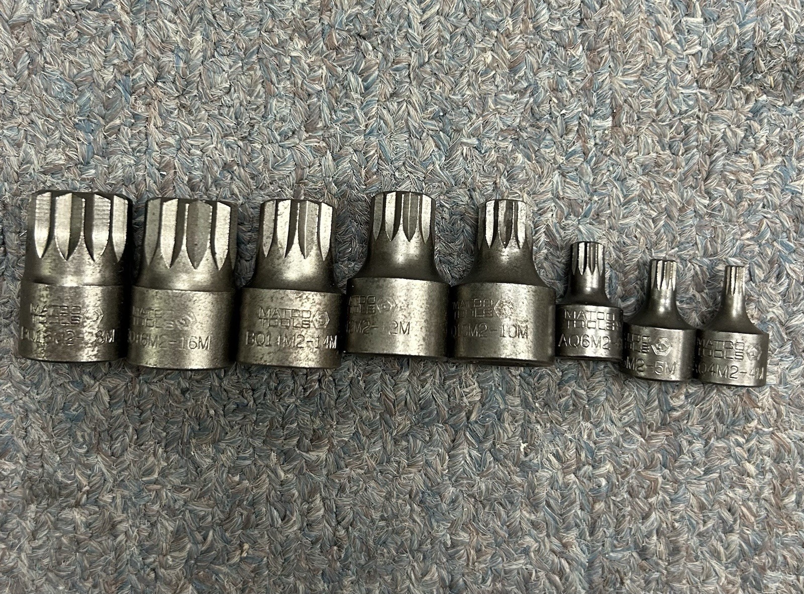 Matco Tools BQ / AQ Metric 3/8” Triple Square 11pc Socket Set