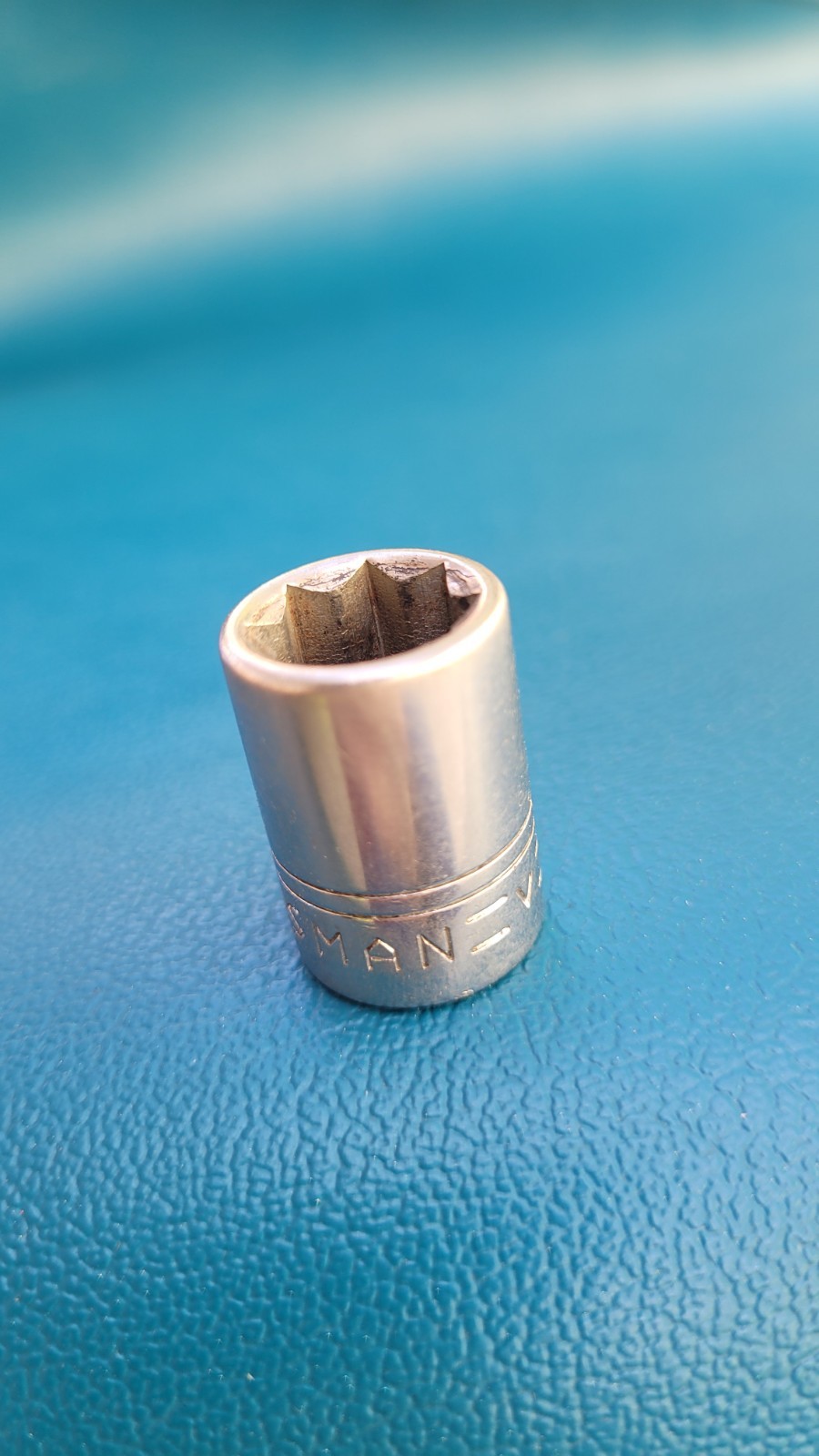 Craftsman 3/8 Drive 3/8 Socket =V= Series 8 Pt. Vintage USA MADE.