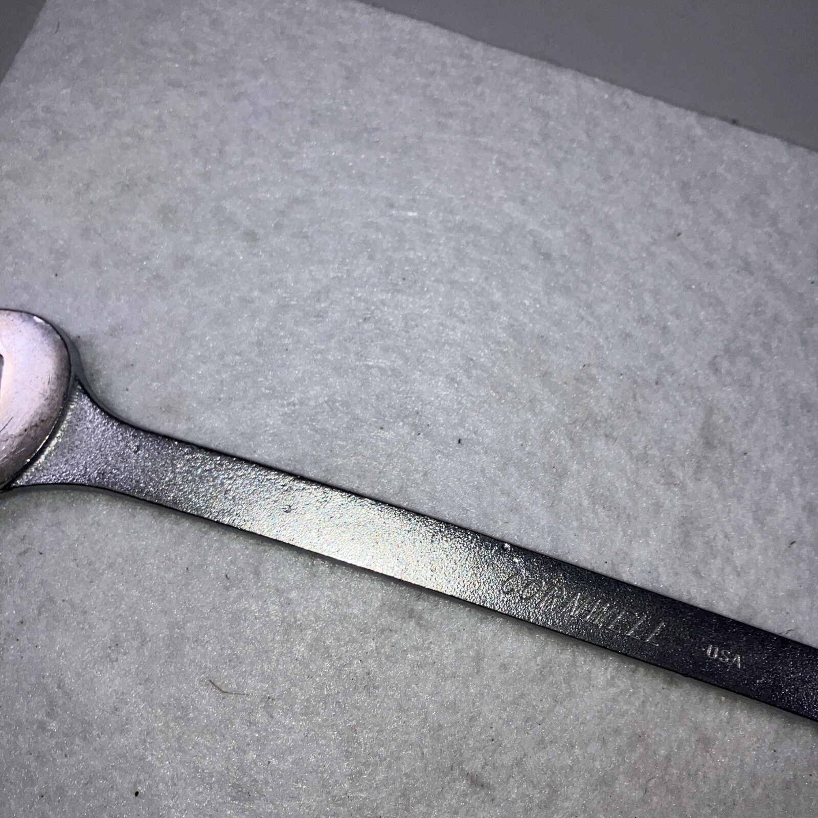 Cornwell CW2424 SAE 3/4”Combination Wrench 12 Point USA Satin Chrome Vintage
