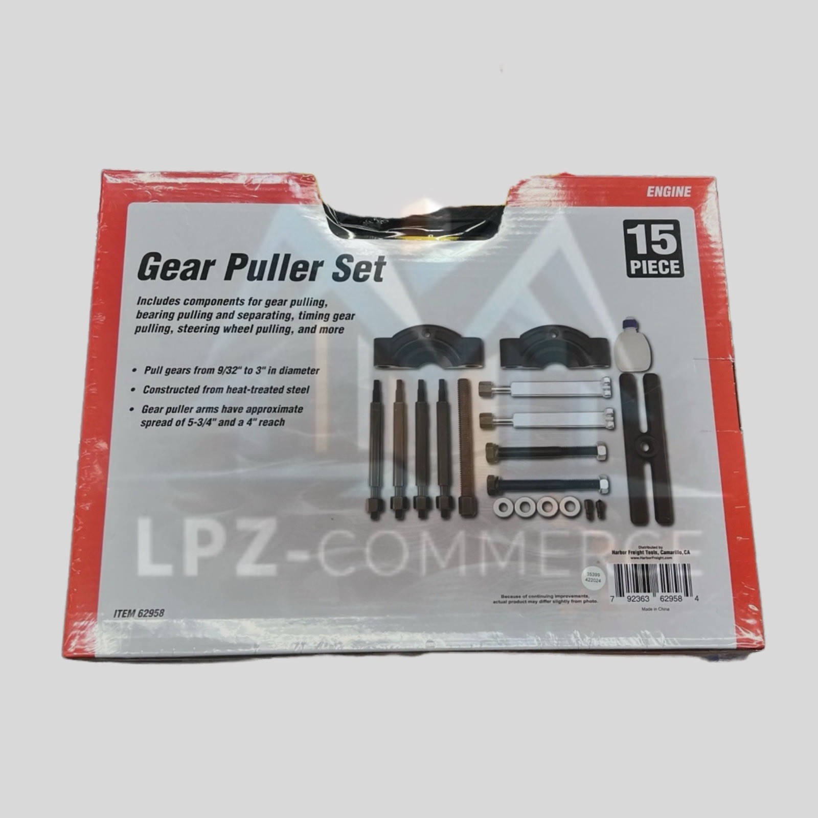 PITTSBURGH Gear Puller Set, 15 Piece