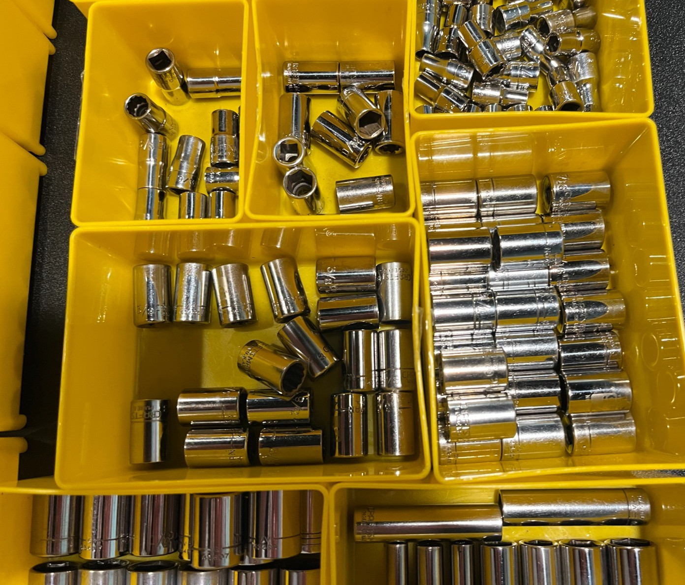Craftsman Made in USA 230 Socket Lot – 1/4 Drive Metric SAE Cleaned Resale Ready