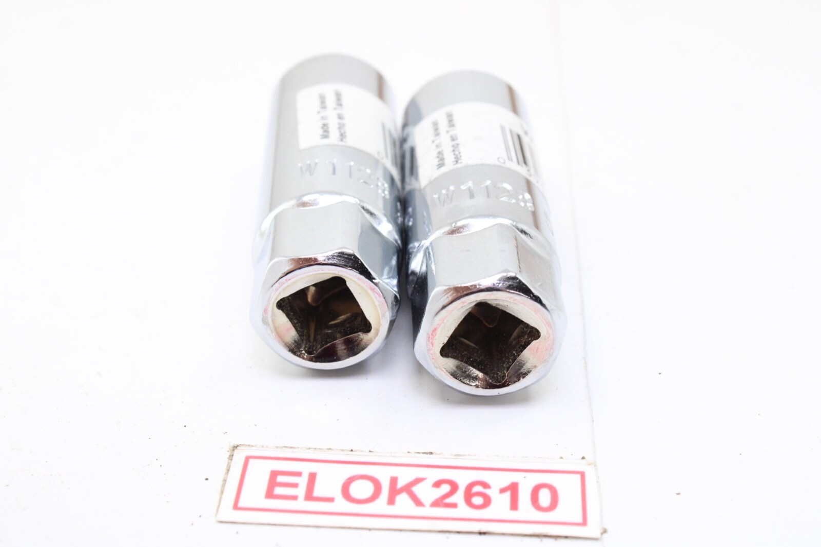 (2) W1128B 3/8″ Drive 5/8″ SAE Chrome Spark Plug Socket w/Rubber Insert