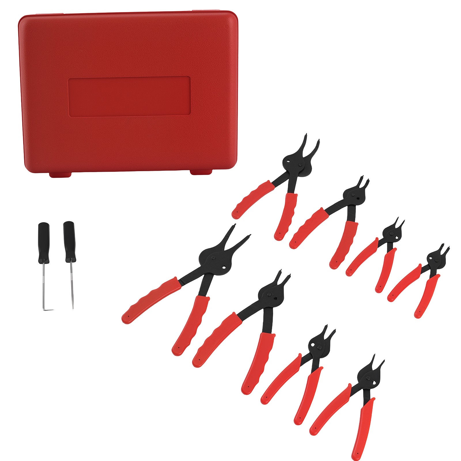 Snap Ring Pliers Set with Pick Tools Professional Grade Repair Kit with Case