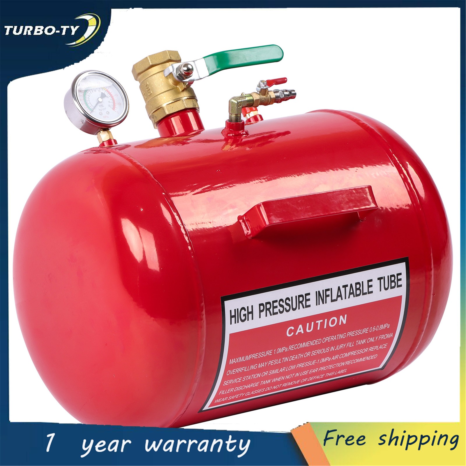 Heavy Duty Air Tire Bead Seater Blaster Seating Tool 145 psi 7.5 Gallon