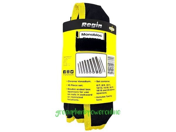Regin Monobloc Back Nut Tap Spanner Set In 8/9 10/11 12/13 14/15 16/17 18/19mm