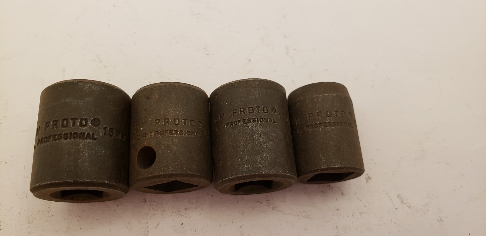 PROTO 7215M, 7213M, 7212M 7210M 3/8″ DRIVE IMPACT SOCKETS, 15 13 12 10mm 6PT NNB