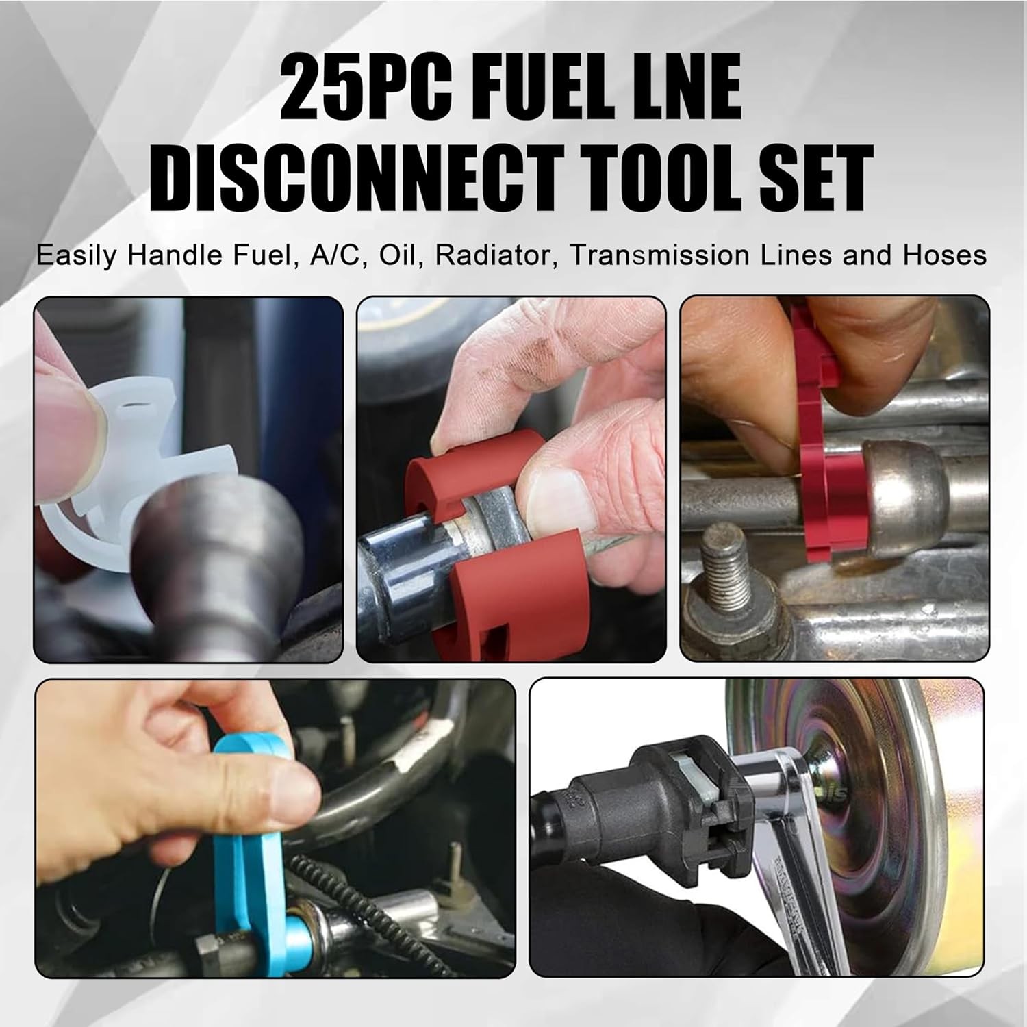 26pcs Master QuickDisconnect Tool Set,Fuel Line Disconnect Tool Set forA/C Fuel