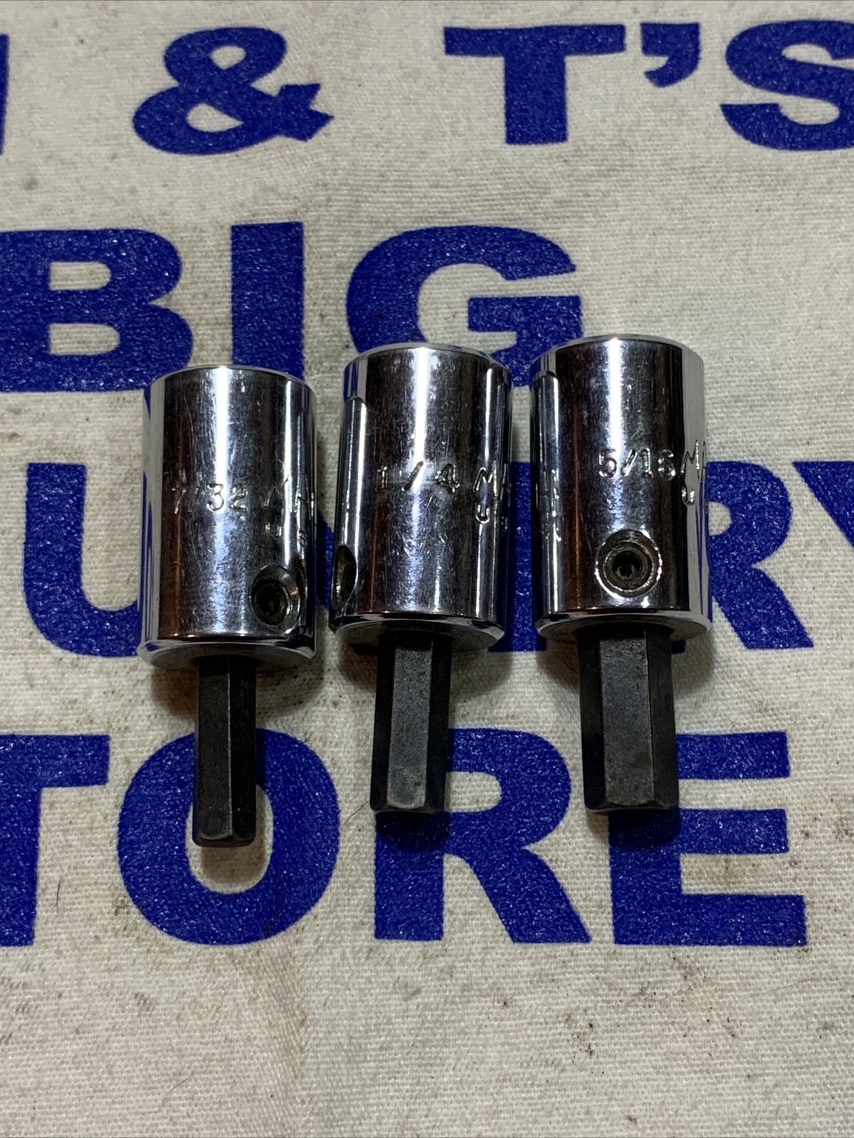 Mac Tools USA 3/8″ Drive 3pc Hex SAE Socket Drivers X76DS,X86DS,X106DS