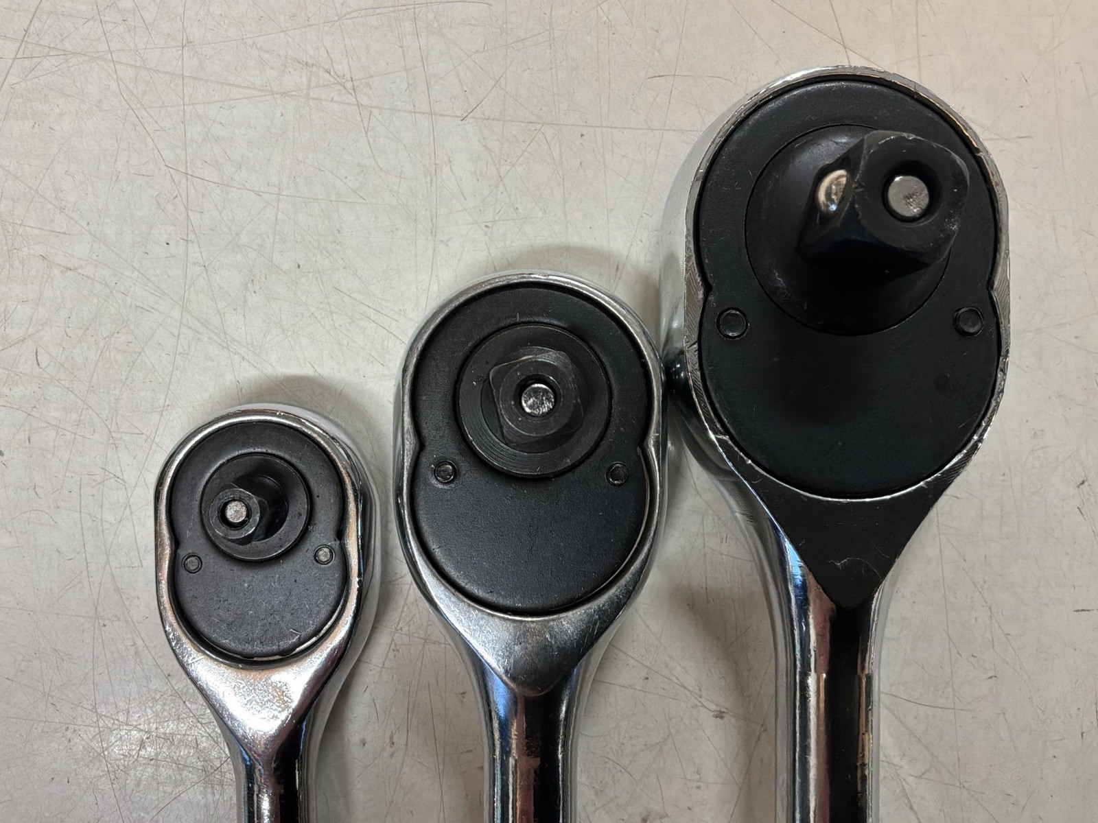 3pc HD Ratchet Set 1/2″ 3/8″ 1/4″ Drive