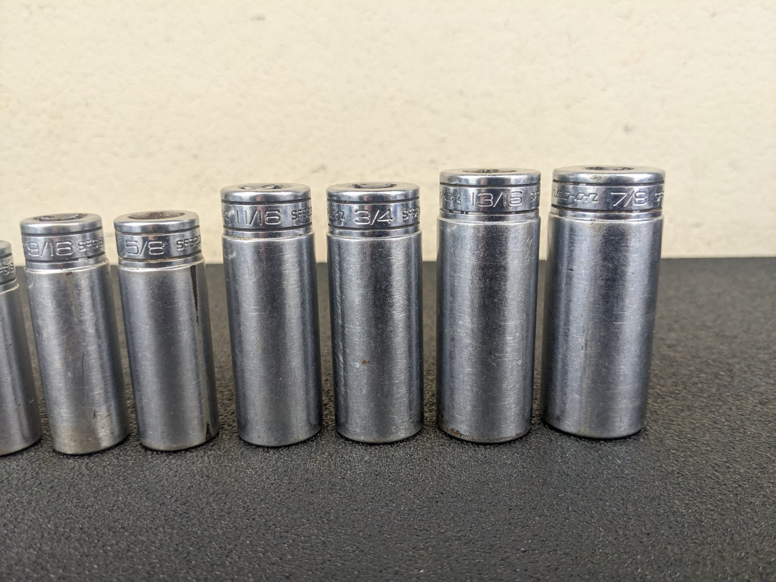 #bj202 Snap on Tools 211SFSY 3/8″ Drive Deep Chrome Socket Set Socket Set