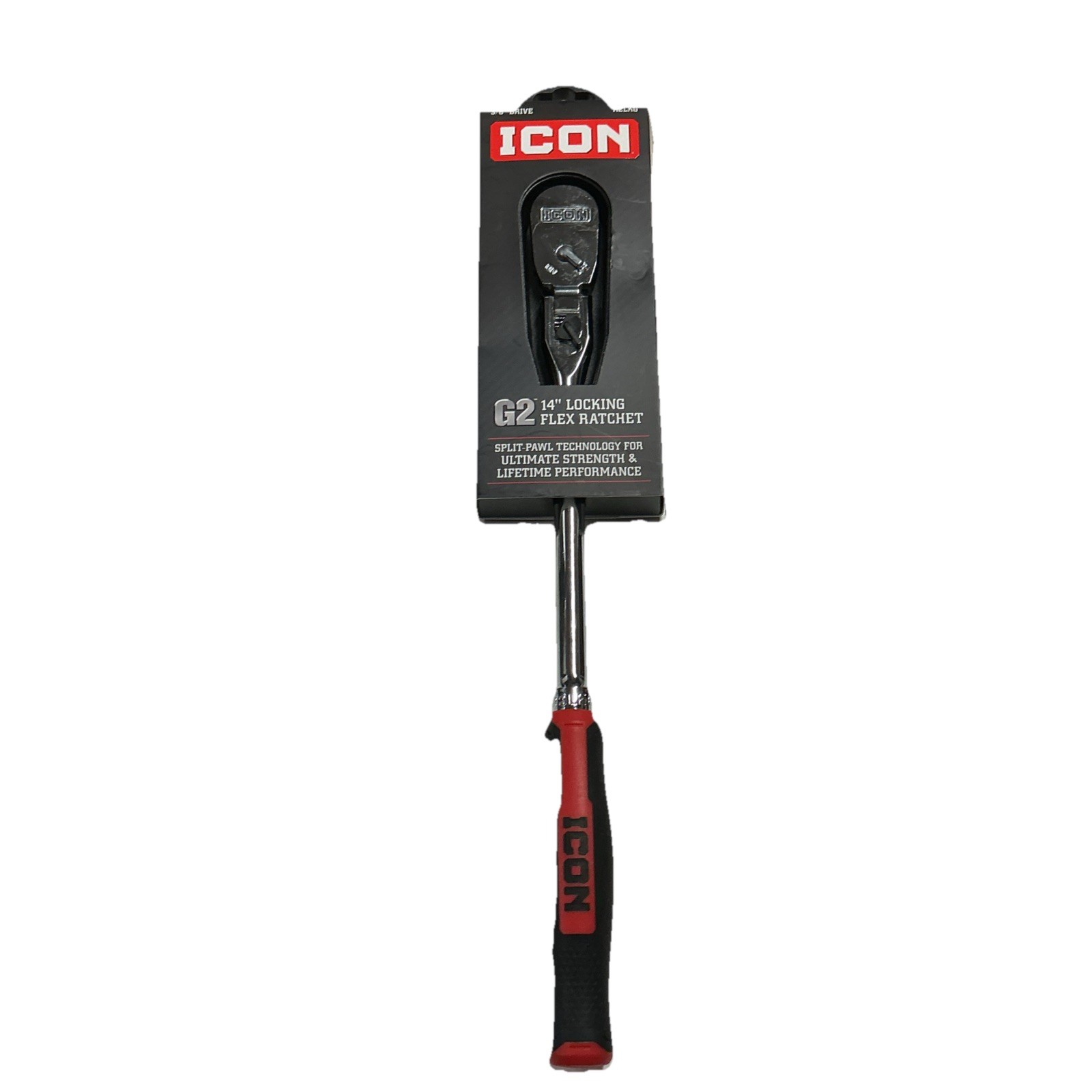 ICON R2LKG 3/8 INCH DRIVE G2 (GEN 2) 14 INCH LOCKING FLEX HEAD RATCHET