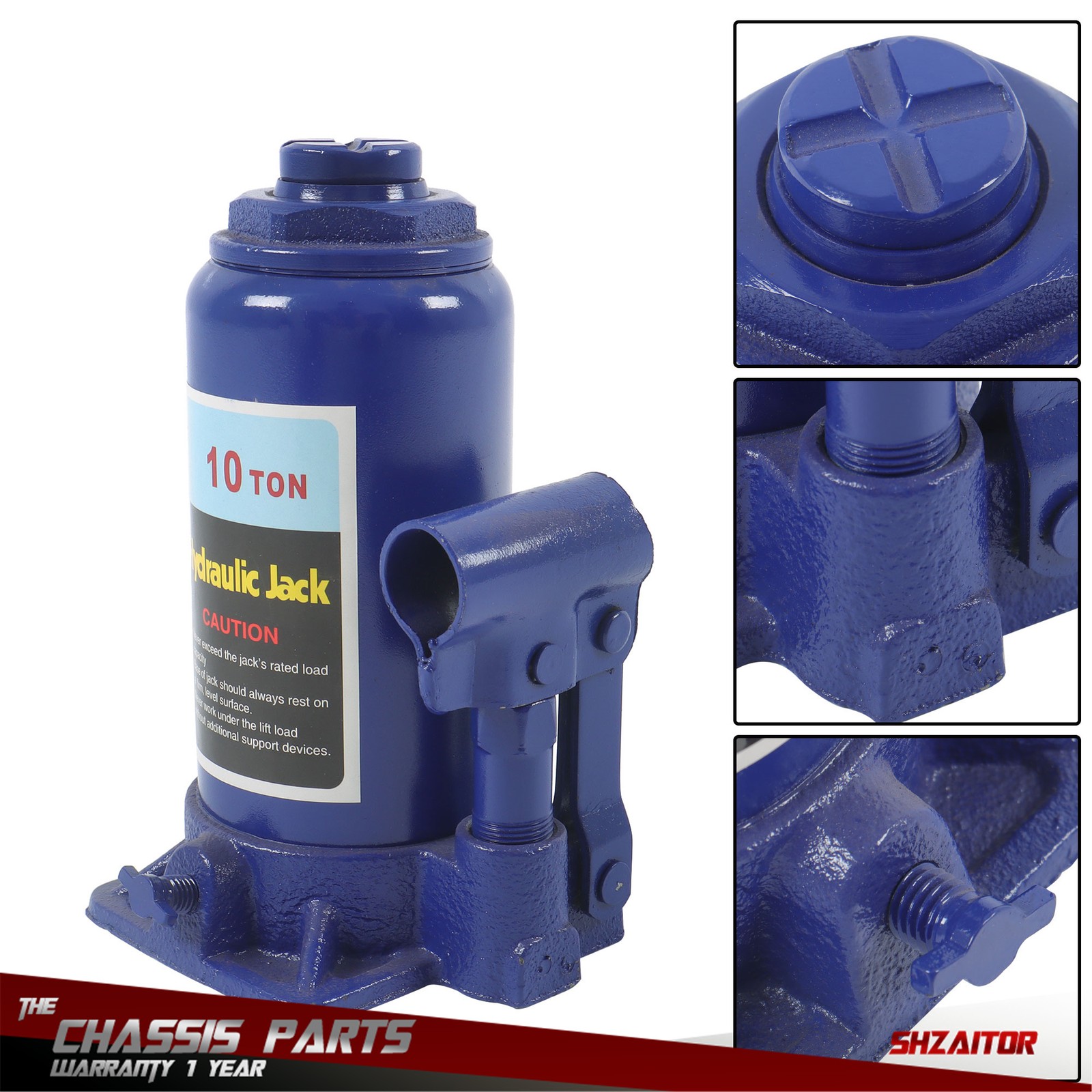 10 Ton Hydraulic Bottle Jack Car Caravan Boat Lifting Tool Heavy Duty 20,000lbs